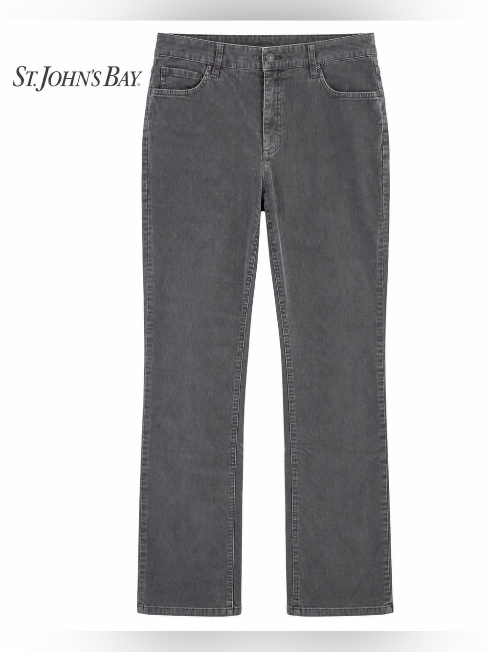 St. John's Bay Corduroy Boot Cut Pants Secretly Slender Size 12